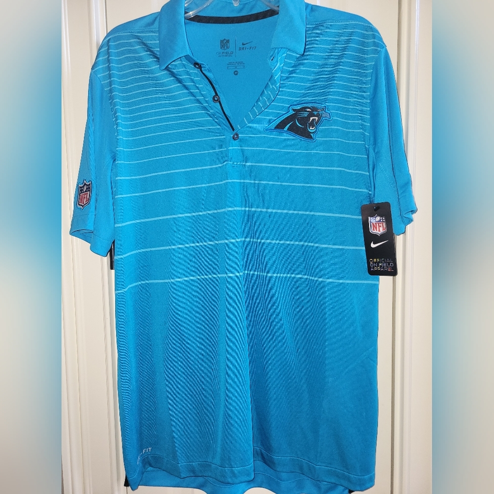 Men's new with tags dri fit NFL panthers on field apparel sz M